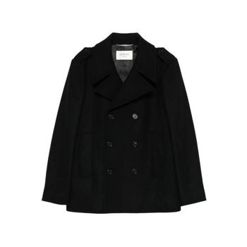 [해외] 더블 브레스티드 긴팔 코트 블랙 76064 9Y060W 1000 151486241