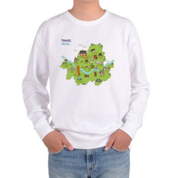 기모맨투맨 서울여행 K문화 K뮤직 서울지도 디자인 남자기모맨투맨