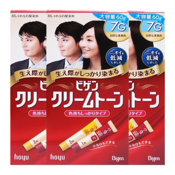 비겐크림톤 염색약 7G 자연흑갈색 60g X 3개