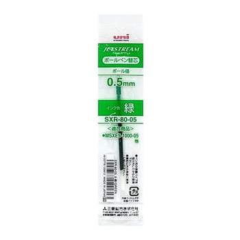 유니 NA26UL49 제트스트림 다색용 리필심 SXR-80-05 0.5mm 녹색 갑(10개입)