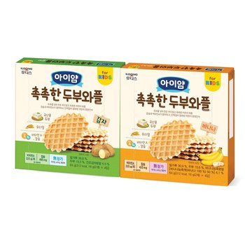 일동후디스(주)miBaby 후디스 아이얌 두부와플 2종세트 (감자,바나나)
