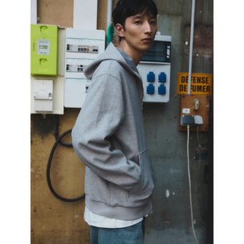 [Shift.G] Washed Color Hoodie Zip Up  Grey (GS5841CLH3)