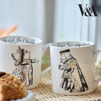 V&A 이상한 나라의 앨리스 퀸&킹 머그컵(350ml) 2P