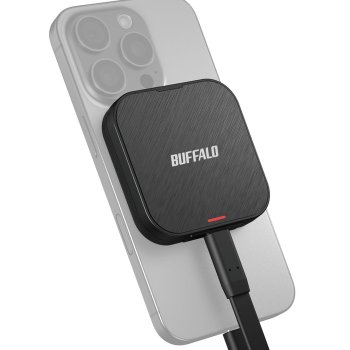 [해외] 버팔로 SSD 외장 1TB MagSafe USB3.2 Gen2 Type-C 1050MB s iPhone 17e 17 17 Pro Mac Wind
