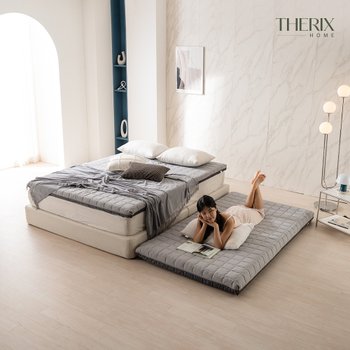 더릭스 2레이어 양면 매트리스 8cm 15cm 원룸 침대 바닥 접이식 자취 토퍼 3단 수면 매트릭스