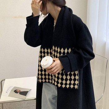 고품질 아가일 데일리 캐주얼 목도리 여성 필수템 캐시미어 (WFI1IUH)