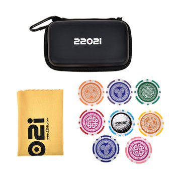 2202i 다용도 미니파우치 카지노칩 볼마커8개입 세트