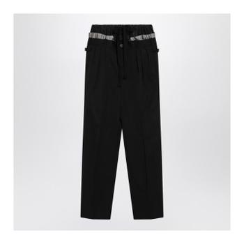MAISON MARGIELA Black trousers aAnonymity of the Lininga S50KA0705M35693/XM_MARGI-