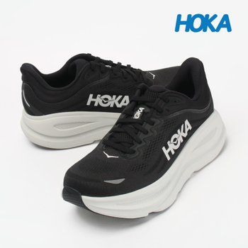 호카 운동화 본디9 와이드 남성 런닝화 블랙 화이트 1162013-BWHT
