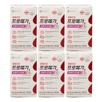 종근당 프로메가 오메가3 트리플 혈행 건강 60캡슐 x 6개