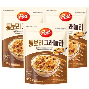 동서  통보리 그래놀라 310g x 3개+랜덤선물(ID당1개)