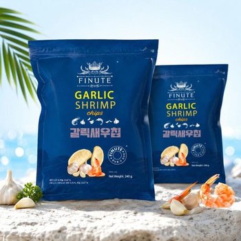 피뉴트 갈릭새우칩 240g 5개 새우과자 갈릭맛 스낵 (52704101)