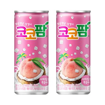 코코팜 피치핑크 복숭아 과즙음료 240ml x 6개 ~ 30개 수량선택