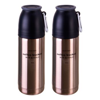 코멕스 BAVYRCGD 트래블러 보온보냉병 골드 350ml X 2개