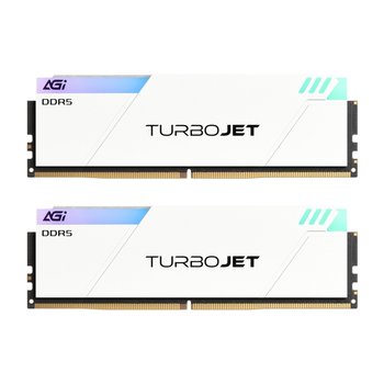 AGI DDR5-6000 32GB CL30 TURBOJET UD858 RGB 메모리 화이트 (16Gx2) 서린