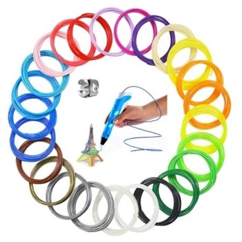 3D펜 필라멘트 PCL 100M 20색상 1세트 (5mx20)