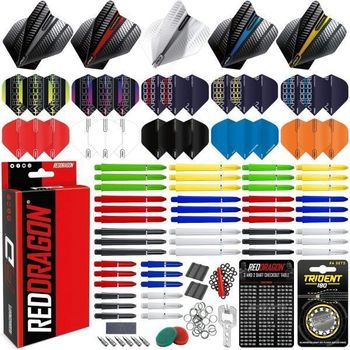 [해외] 영국 레드드래곤 다트핀 다트 RED DRAGON 200 Piece Darts Custom Fit Pack Set Includes Flight