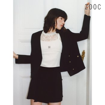 [ZOOC][Dual Self] 시스루 레이스 티셔츠 IV_Z252MSM215 [판매중단/오프판매]