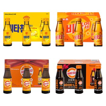 비타민음료 10병(1박스) 4종 맛선택 비타500 제로 비타업 비타천 100ml 병음료
