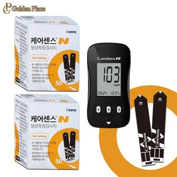 케어센스N 혈당측정기 + 시험지 100매 검사지 측정지 스트립 당체크지 G (29951655)