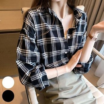 빅사이즈사랑해요 J740L309 원잇체크루즈카라남방 DS (11000868)