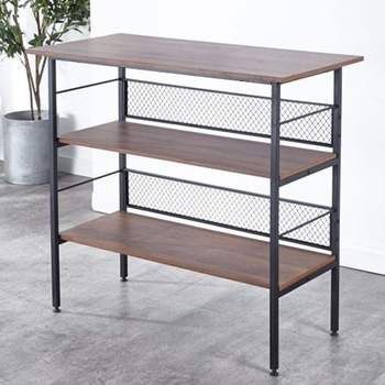 우드선반 다용도 스탠드 선반 3단 진열장 사무실 원목