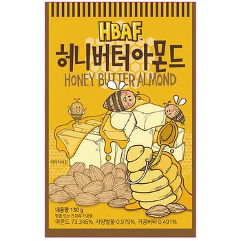 허니버터 아몬드 120g 바프