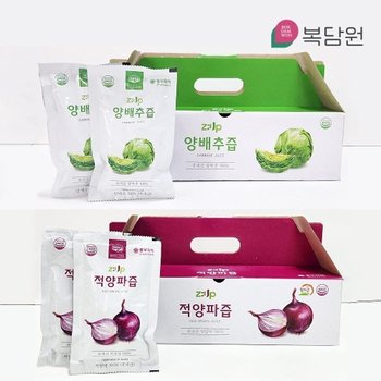 [복담원] 국내산 양배추즙 30포 + 적양파즙 30포 (총60포)