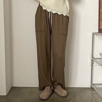 아이우먼 슬림와이드골지팬츠 GOK515M210 빅사이즈