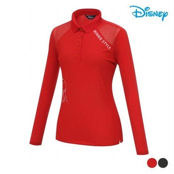 어깨 시스루 카라 티셔츠 DM1LTS020