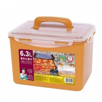 황토 QUIC1641 밀폐용기 김치통 냉장고 정리 용기 반찬통 6.3L