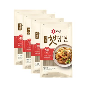 CJ 백설 자른햇당면 300g x4개