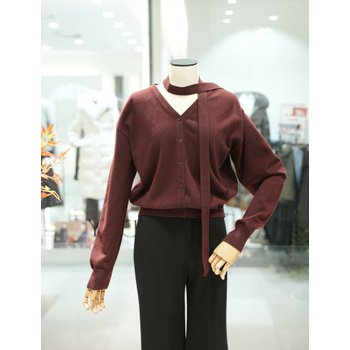 [BCBG] 타이 니트 가디건 (A6S1K272) [P003758805]