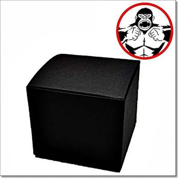1묶음100장 블랙 윗뚜껑B형 75x75x65mm 럭키 선물박스