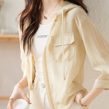 허그허그 / 하니비 후드 블라우스