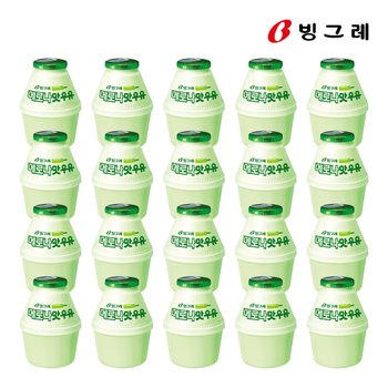 빙그레 메로나맛우유 240ml 20개 (아이스박스포장)