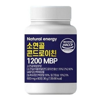 내추럴에너지 소연골 콘드로이친 1200 MBP 600mg x 60정 x 2개