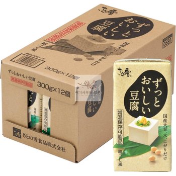 [해외] 일본 사토노유키 항상 계속 맛있는 실큰 두부 300g 12개입 상온 보관 일본두부