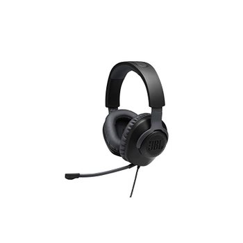 JBL QUANTUM 100 게이밍 헤드셋/헤드폰/3.5MM 연결/블랙/입문 모델/JBLQUANTUM100BLK