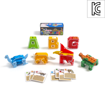 다이노테라 알파벳 변신로봇/조립로봇 공룡로봇 블록