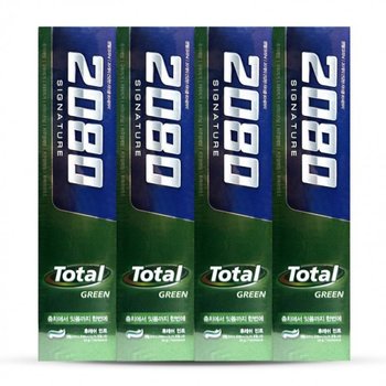 2080 RYOZ6869 시그니처 토탈 그린 후레쉬민트 치약 120g 4개입