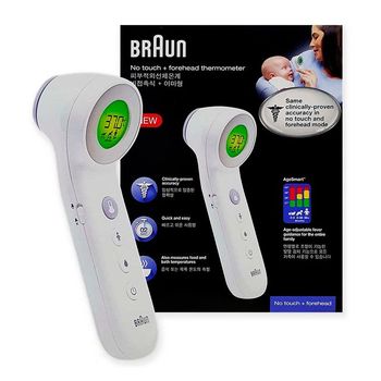 브라운 피부적외선체온계 비접촉 이마 BNT400