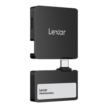 [해외] 렉사 프로페셔널 고 휴대용 SSD 2TB 허브 포함 Apple ProRes 지원 최대 읽