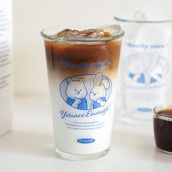 [신세계백화점]마이 버디 강화 유리컵 380ml - Really nice