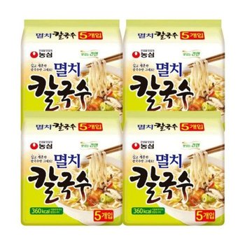 농심 멸치칼국수 98g 5입 X 4개 (16399799)