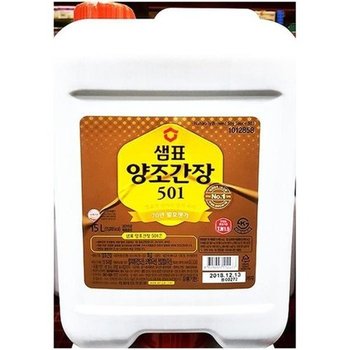 [JHN1R8T3_52ER]샘표 간장 말통 고추장 장류 (501 15L)