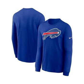 나이키 맨즈 로얄 Buffalo Bills Primary 로고 롱 슬리브 티셔츠 - 14224147 567352