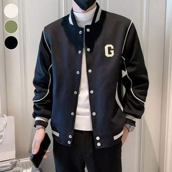 남성 RM549561 봄버자켓 데일리 G패치 레터드 클래식 간절기 점