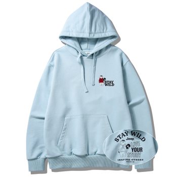 [신세계백화점][국내백화점전용] JEEP 25년 봄신상품 (공용)스테이 와일드 보드베어 후드티셔츠 JQ1THU013