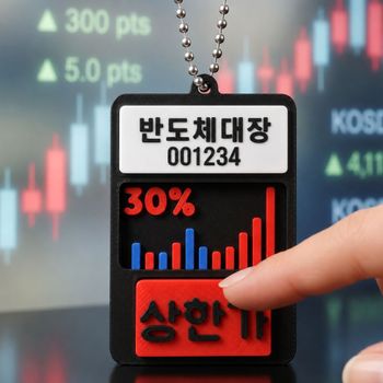 커스텀 주식 상한가 클리커 키링 주식 투자 기념 열쇠고리 에어팟 가방고리 백참